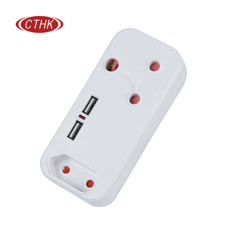 南非墙壁通用转换插头插头转换器电器通用插头插座转换器带usb